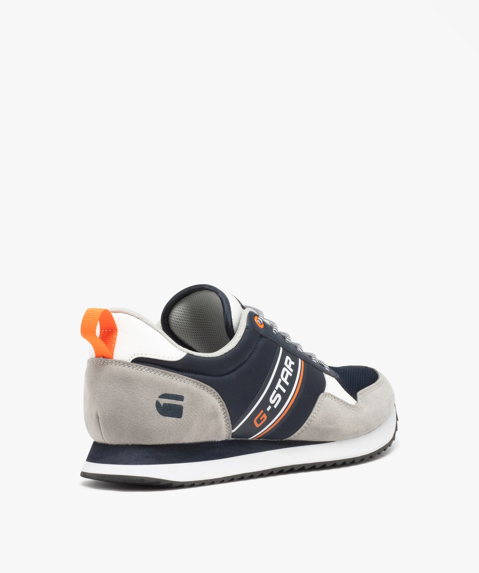Baskets homme style rétro à lacets bicolores - G-Star marine | GEMO