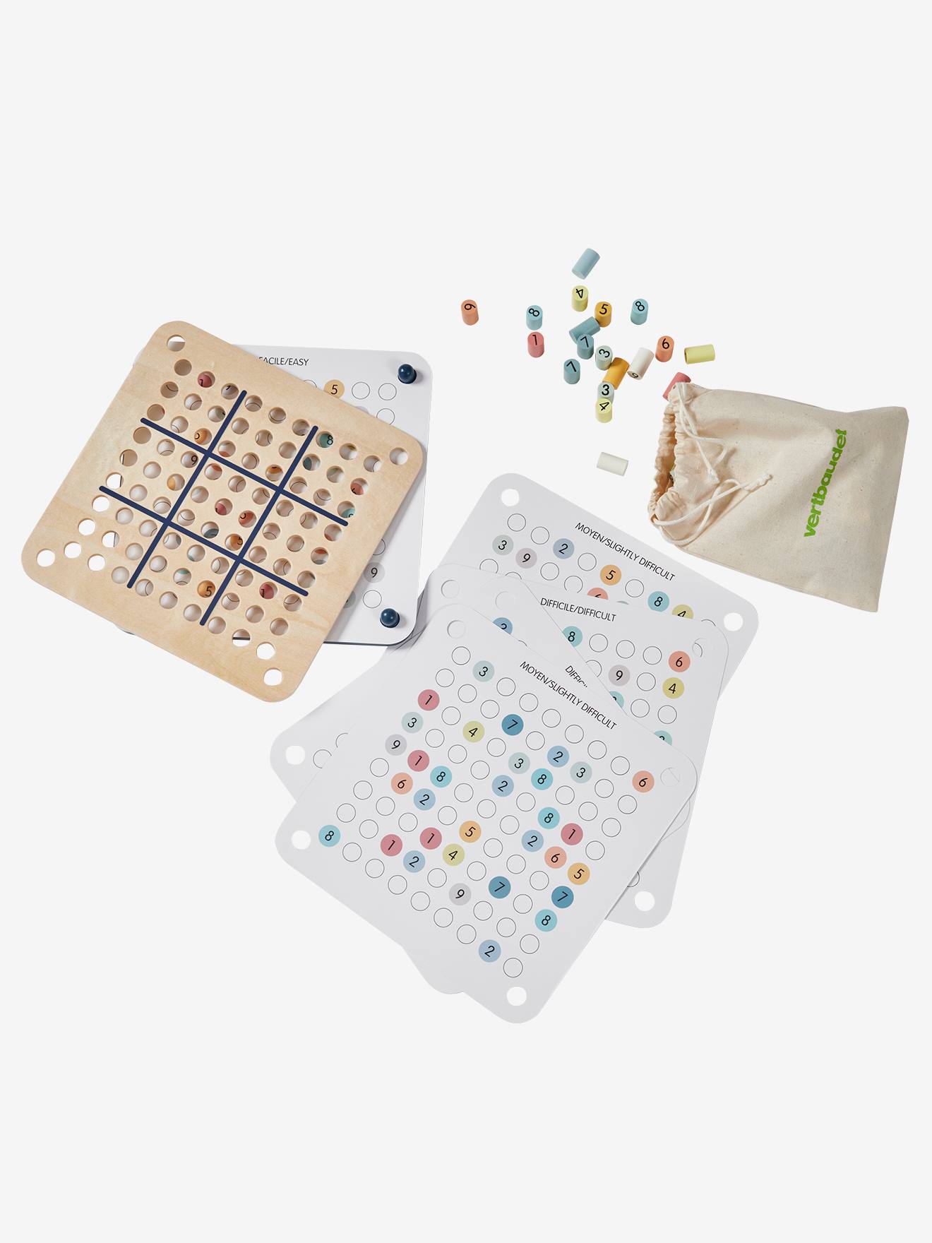 Sudoku des couleurs en bois FSC® multicolore