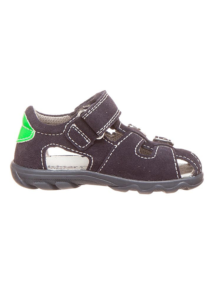 Richter Shoes Leder-Halbsandalen in Dunkelblau günstig kaufen 26