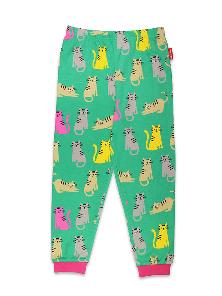 Toby Tiger Pyjama in Grün/ Bunt günstig kaufen