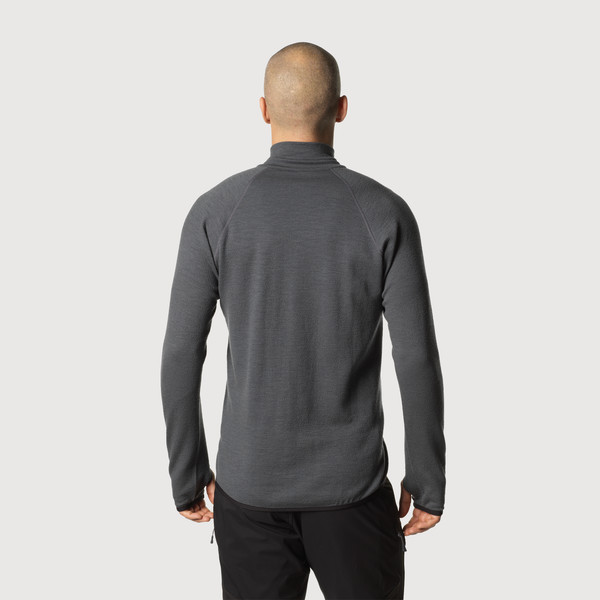 MIDLANA 340 MERINO HALF ZIP M Herren - Wollpullover