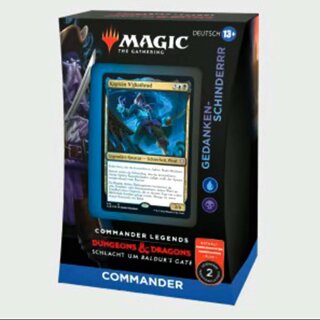 Magic the Gathering Commander Legends Baldur's Gate Commander Deck 2 - The Mind Flayarrrs (Blau-Schwarz) (1) (DE)