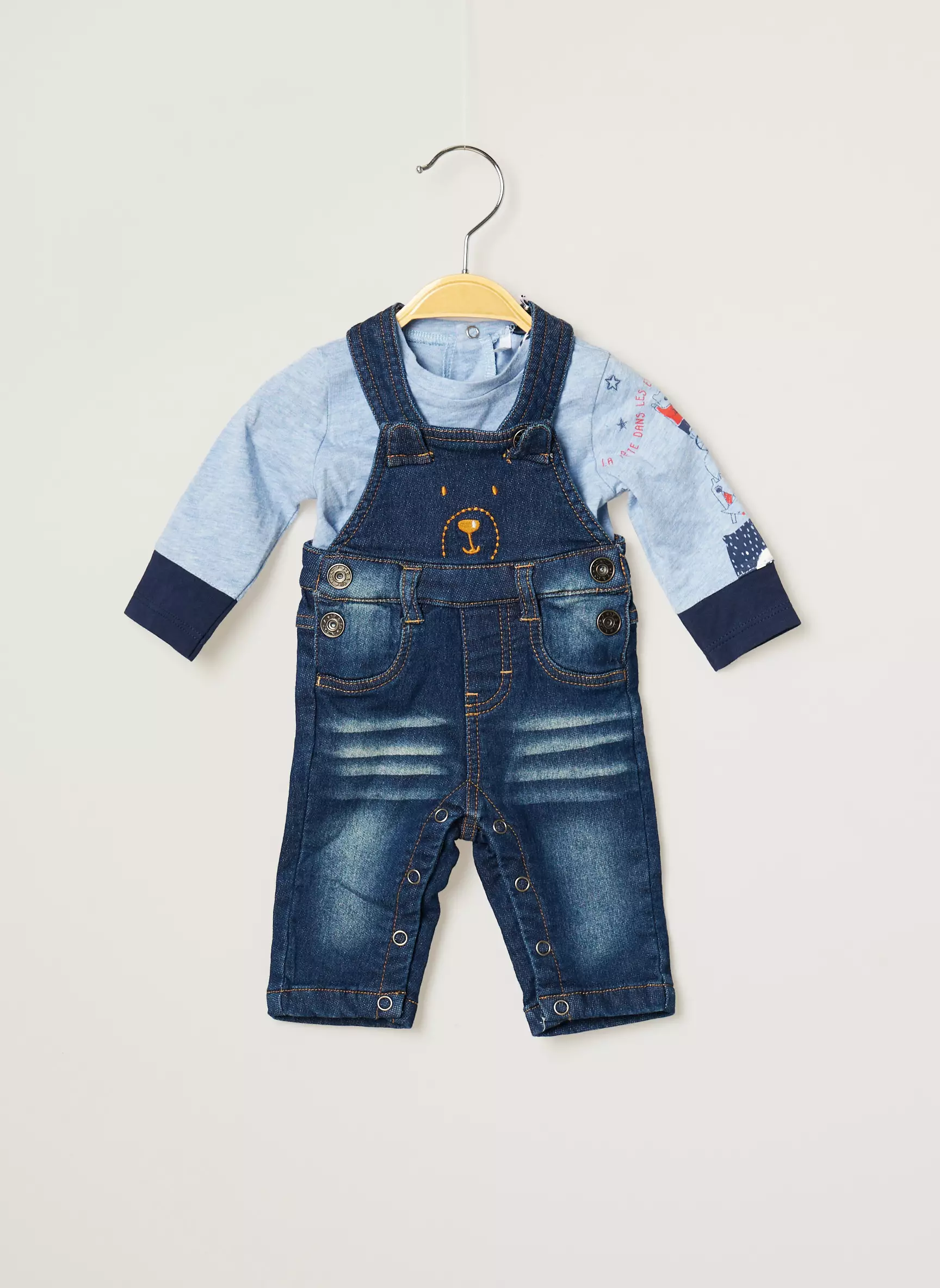 3 Pommes Ensembles Pantalon Garcon couleur bleu