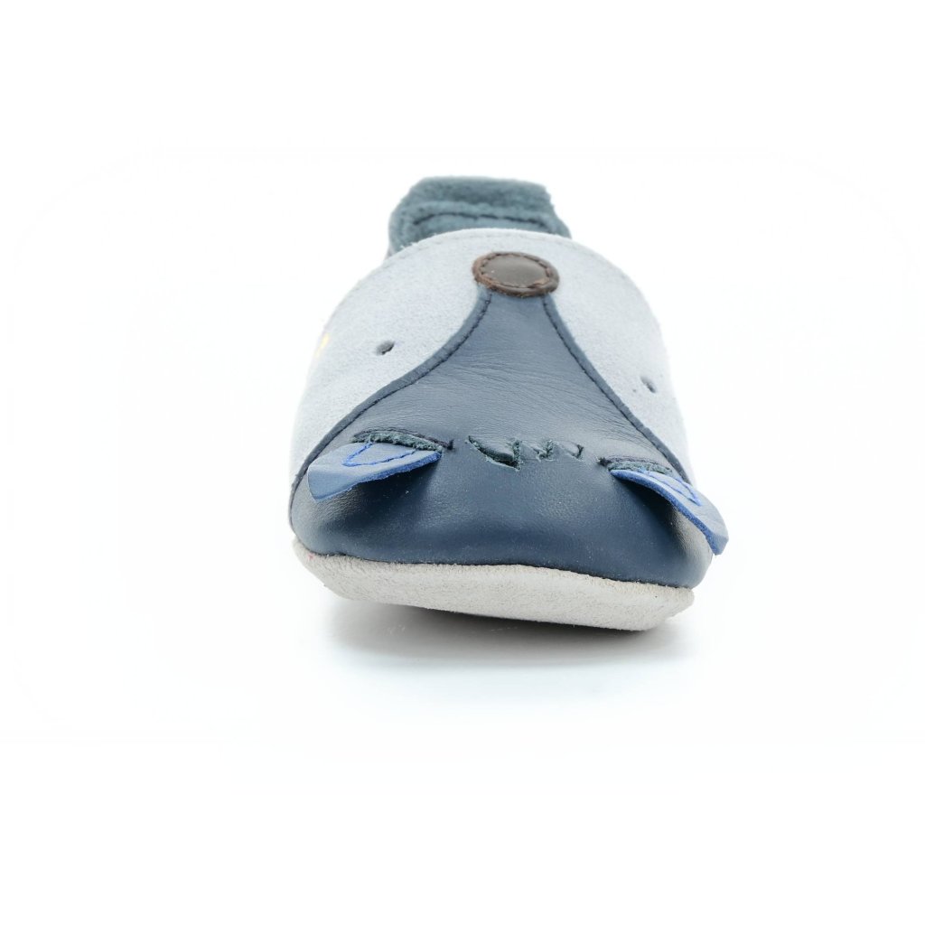 Bobux Foxy Navy (Soft Sole) Krabbelschuhe