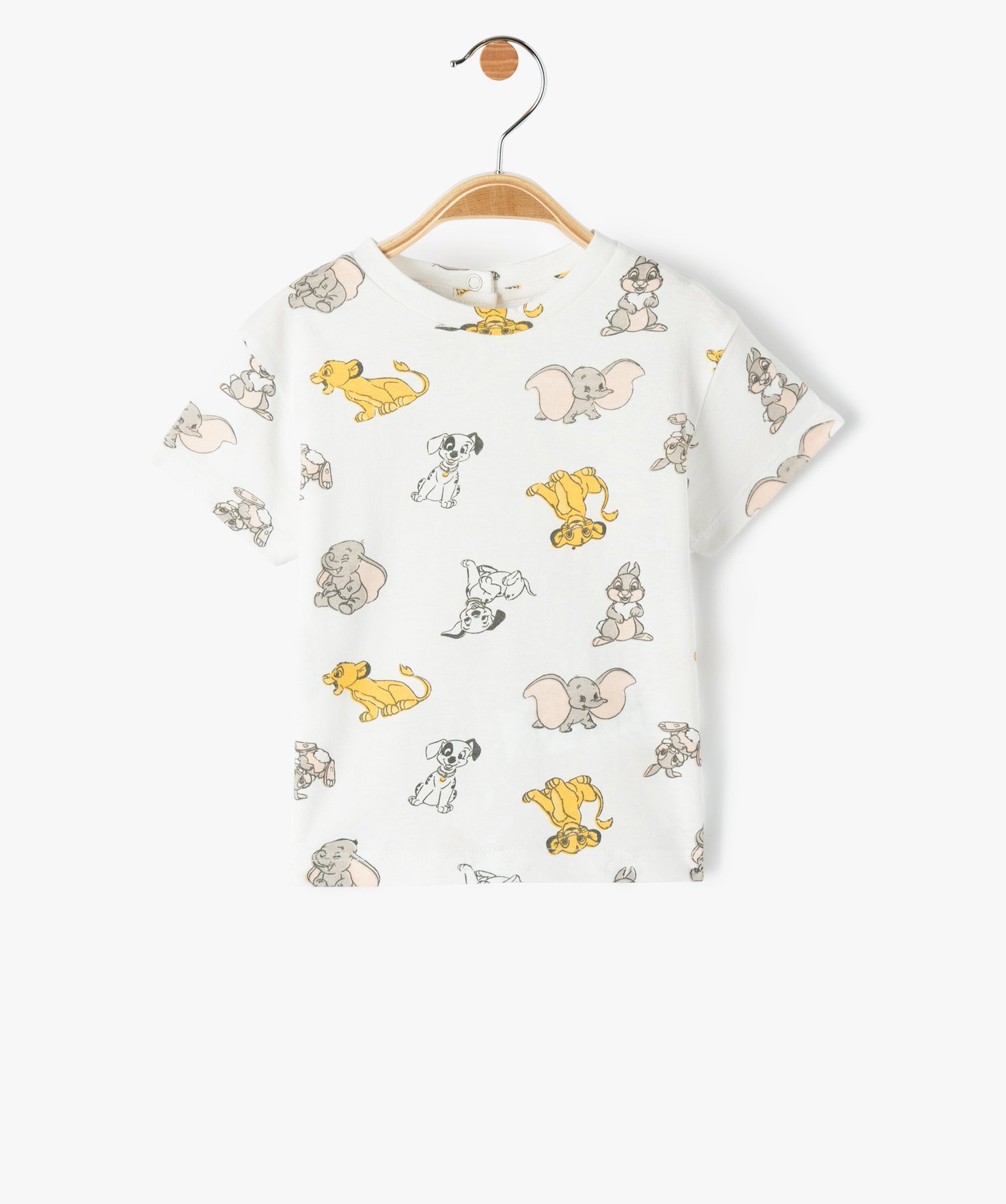 Tee-shirt bébé à manches courtes imprimé - DS ecru | GEMO
