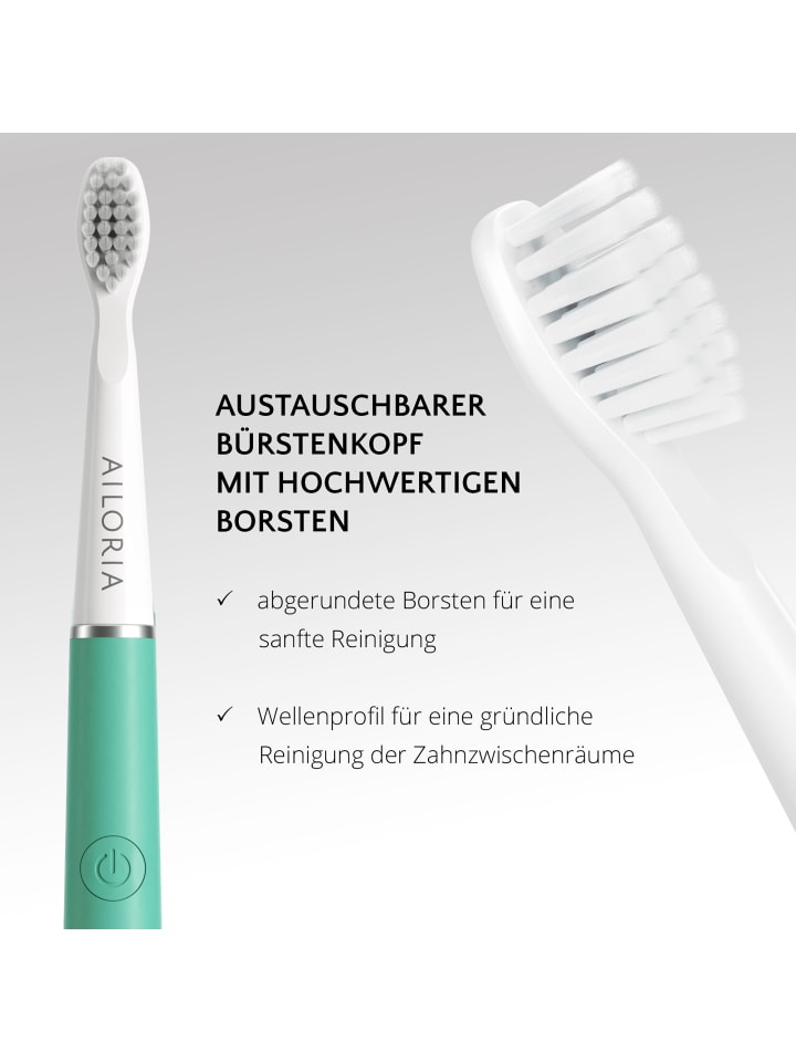 Ailoria PRO SMILE SET USB-Schallzahnbürste in Mint günstig kaufen onesize