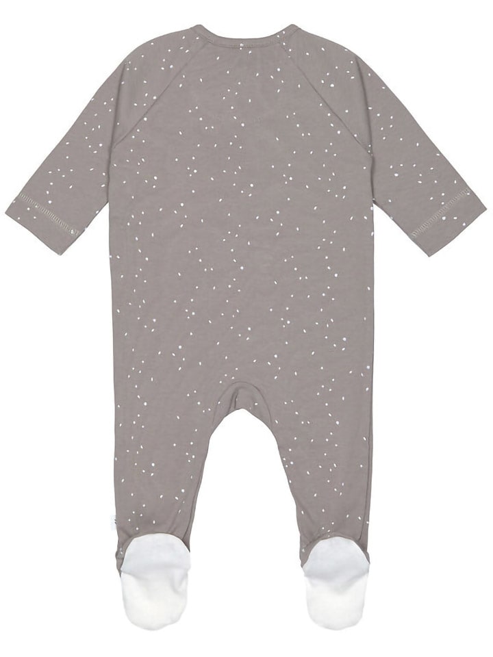 Lässig Schlafanzug mit Füßchen in Taupe günstig kaufen