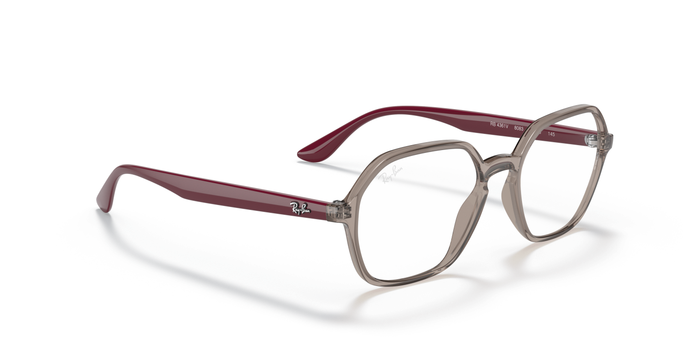 RB4361 OPTICS - Gri transparent lucios