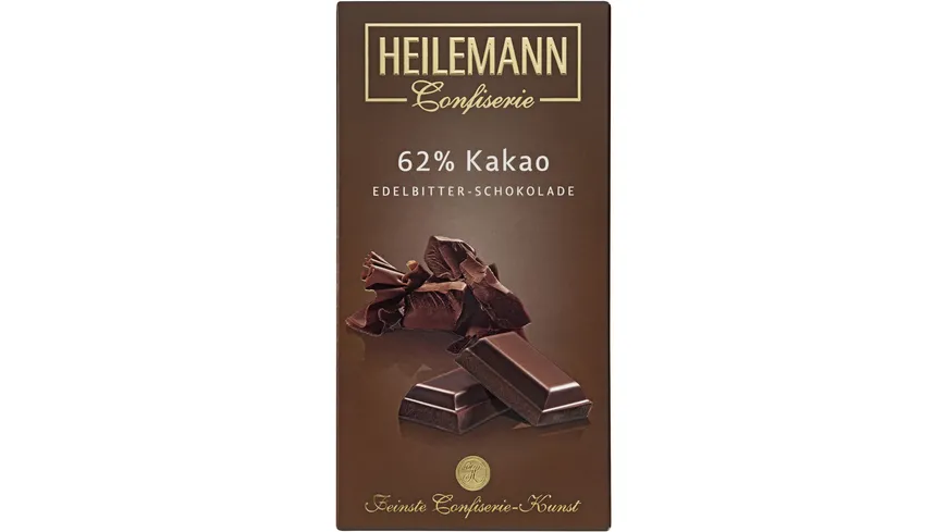 Heilemann Edelbitter-Schokolade 62% Kakao 100 g