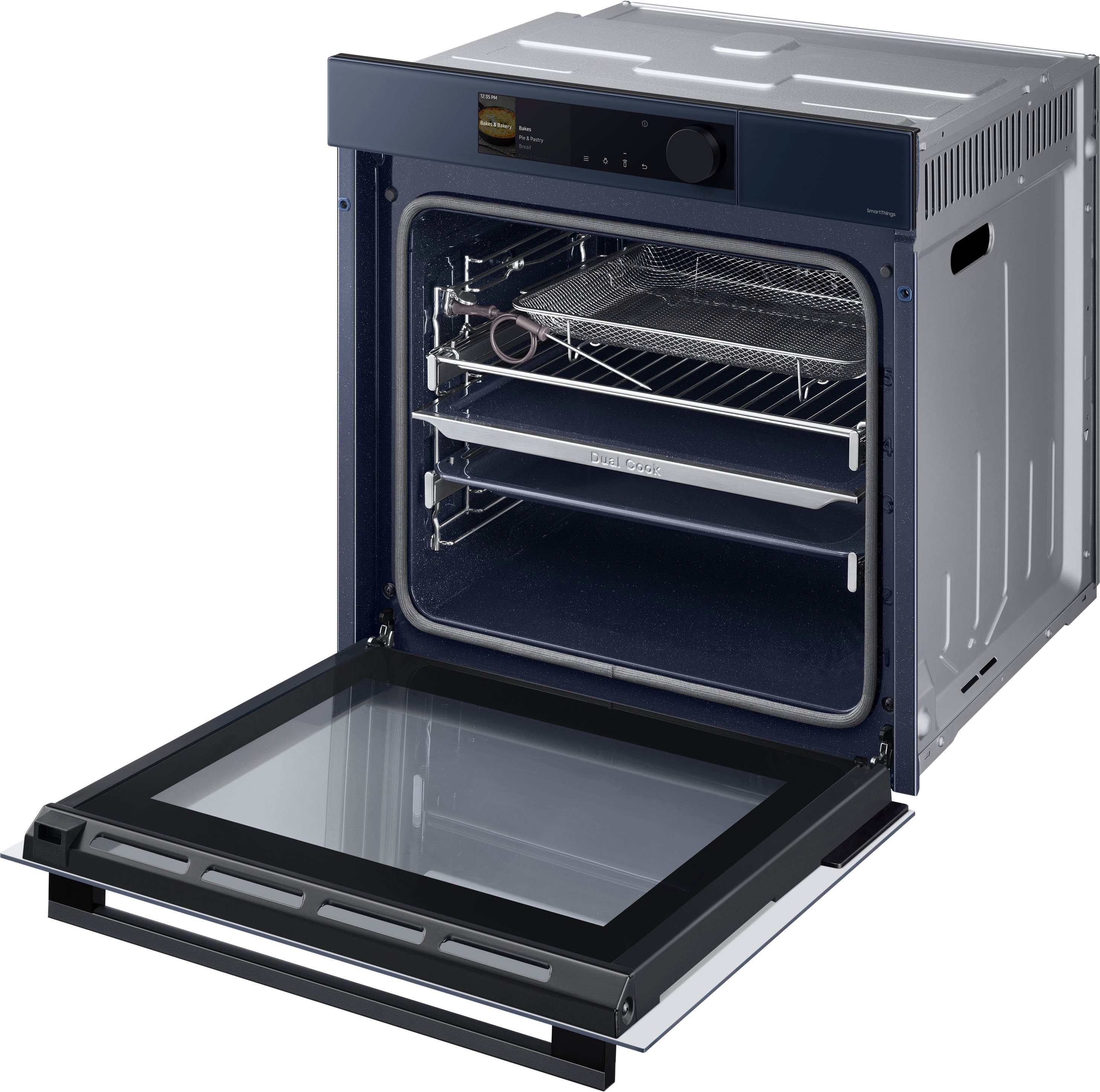 Samsung Einbaubackofen NV7600B NV7B6675CDN, mit 1-fach-Teleskopauszug, Pyrolyse-Selbstreinigung, 