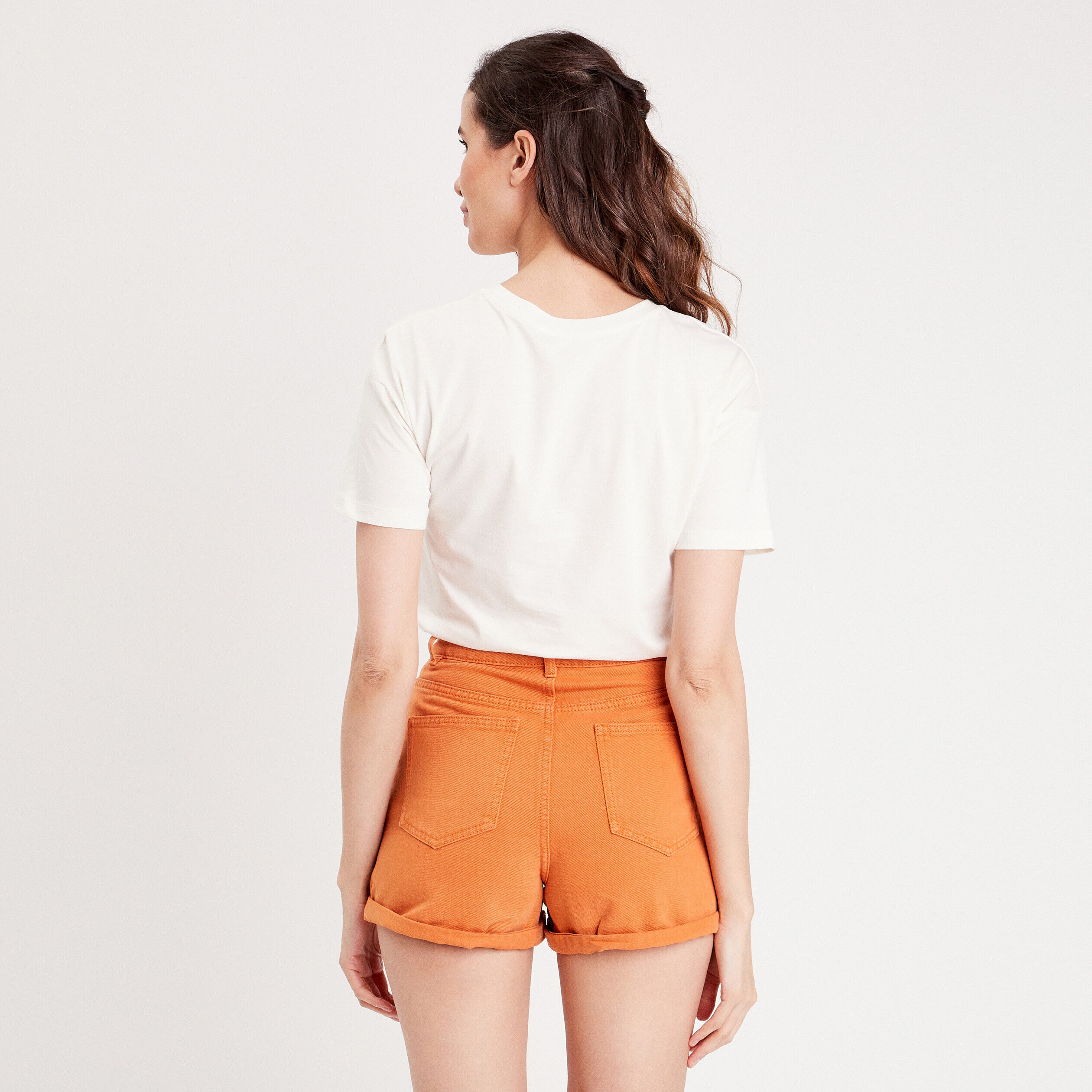 T-shirt manches courtes ecru femme | Cache Cache