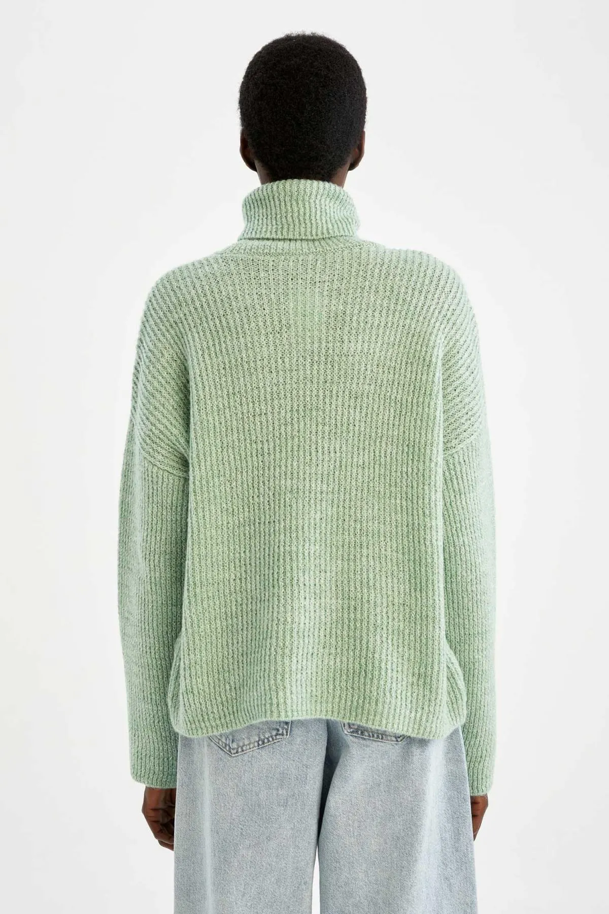 DeFacto  Relax Fit Rollkragenpullover mit Glitzer