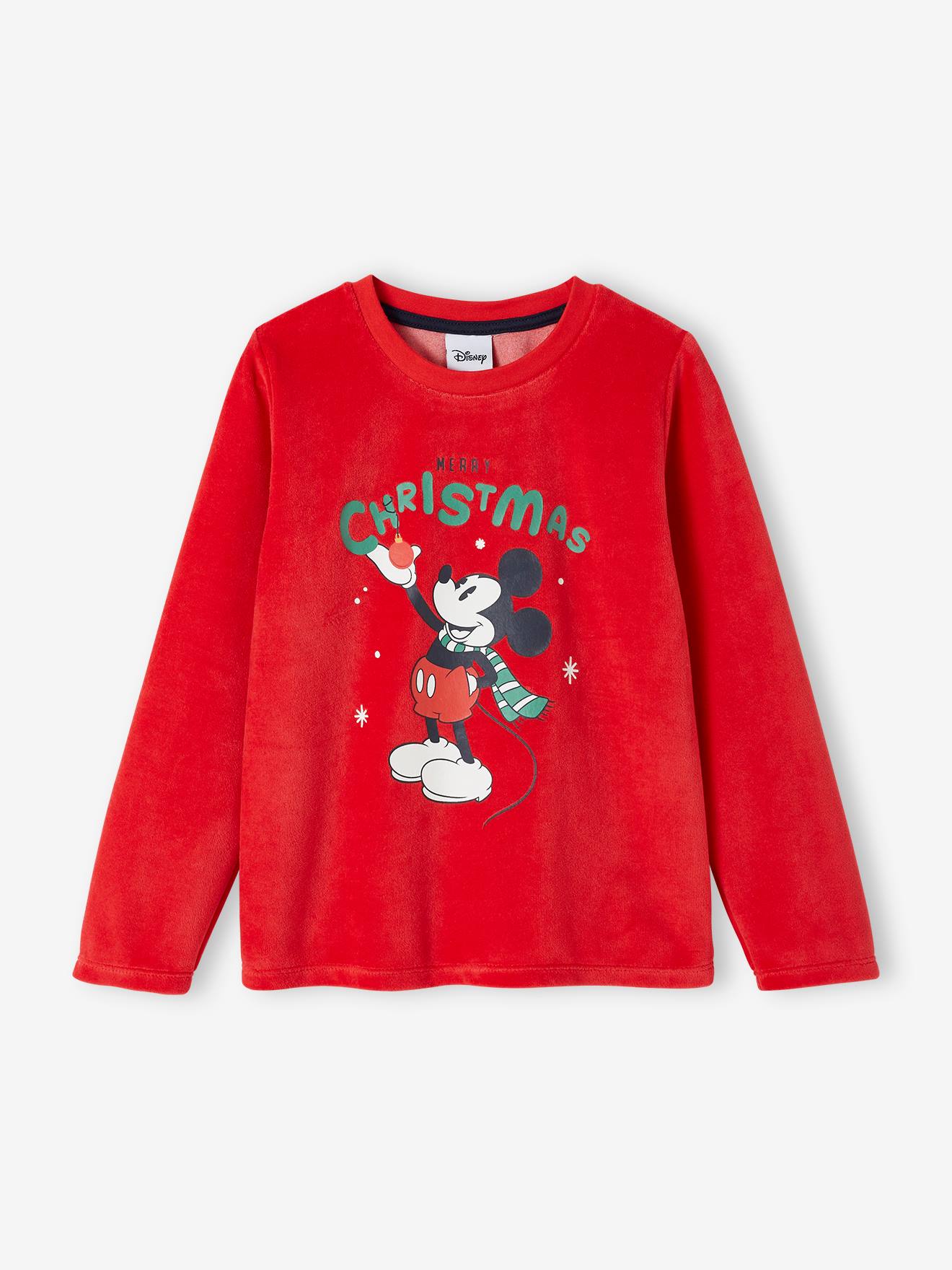 Mickey Weihnachtlicher Kinder Schlafanzug Disney MICKY MAUS - rot