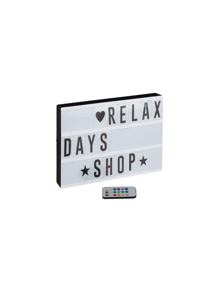 relaxdays Lightbox mit Farbwechsel in Weiß günstig kaufen onesize