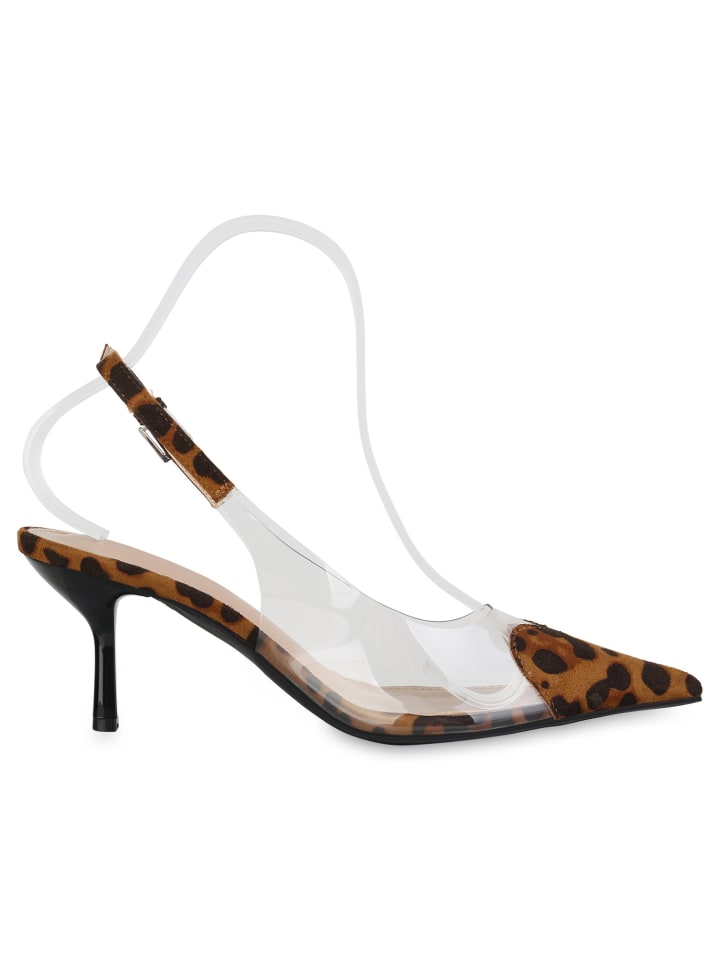 VAN HILL Slingpumps Sofia in Hellbraun Leo günstig kaufen