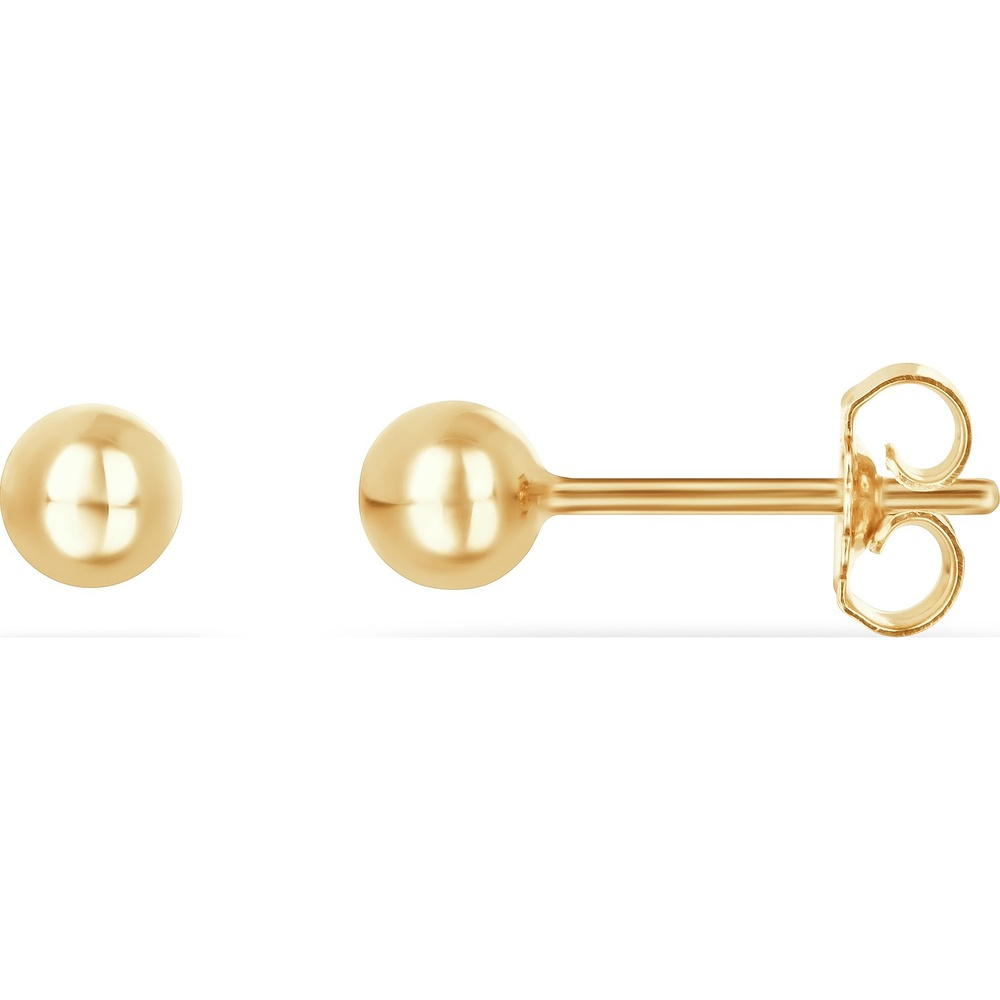 FAVS Boucles d'oreilles à fermoir à poussette 585 Or jaune Boucles d'oreilles