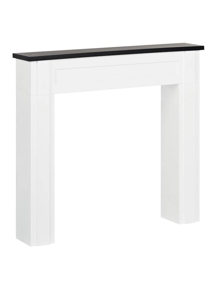 Beliani Kaminumrandung BAUDIN in Weiß - (W) 110 x (H) 100 x (L) 22 cm günstig kaufen onesize
