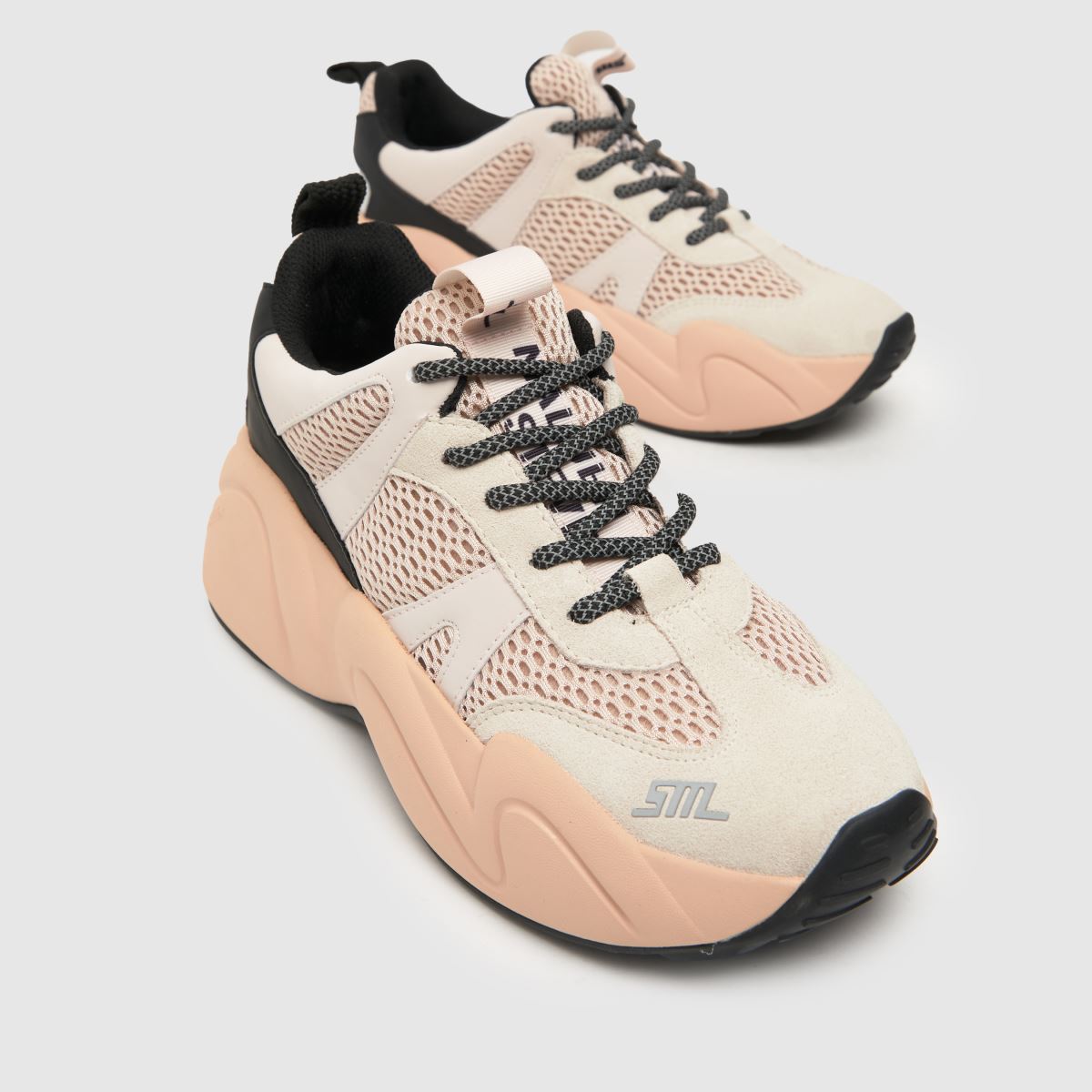 Steve Madden – Bounce 1 – Multifärgade sneakers i benvit