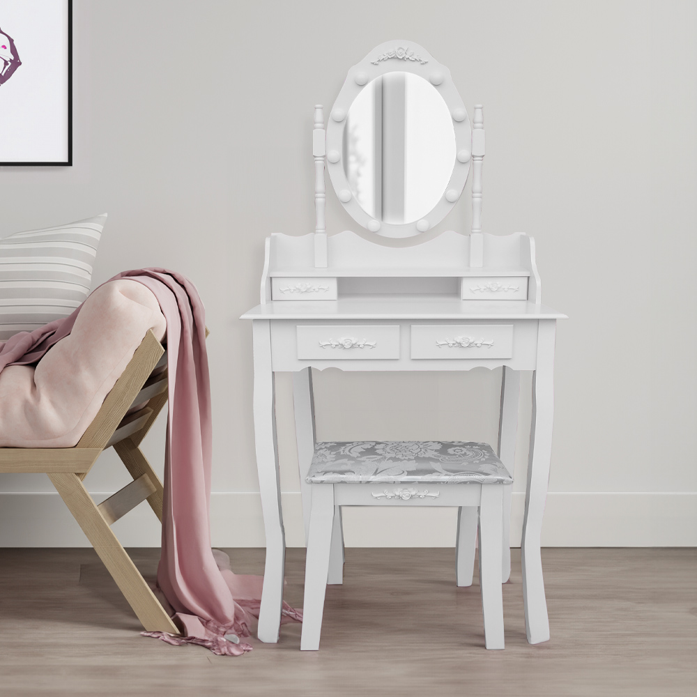Home Deluxe Schminktisch ROSY - Weiß