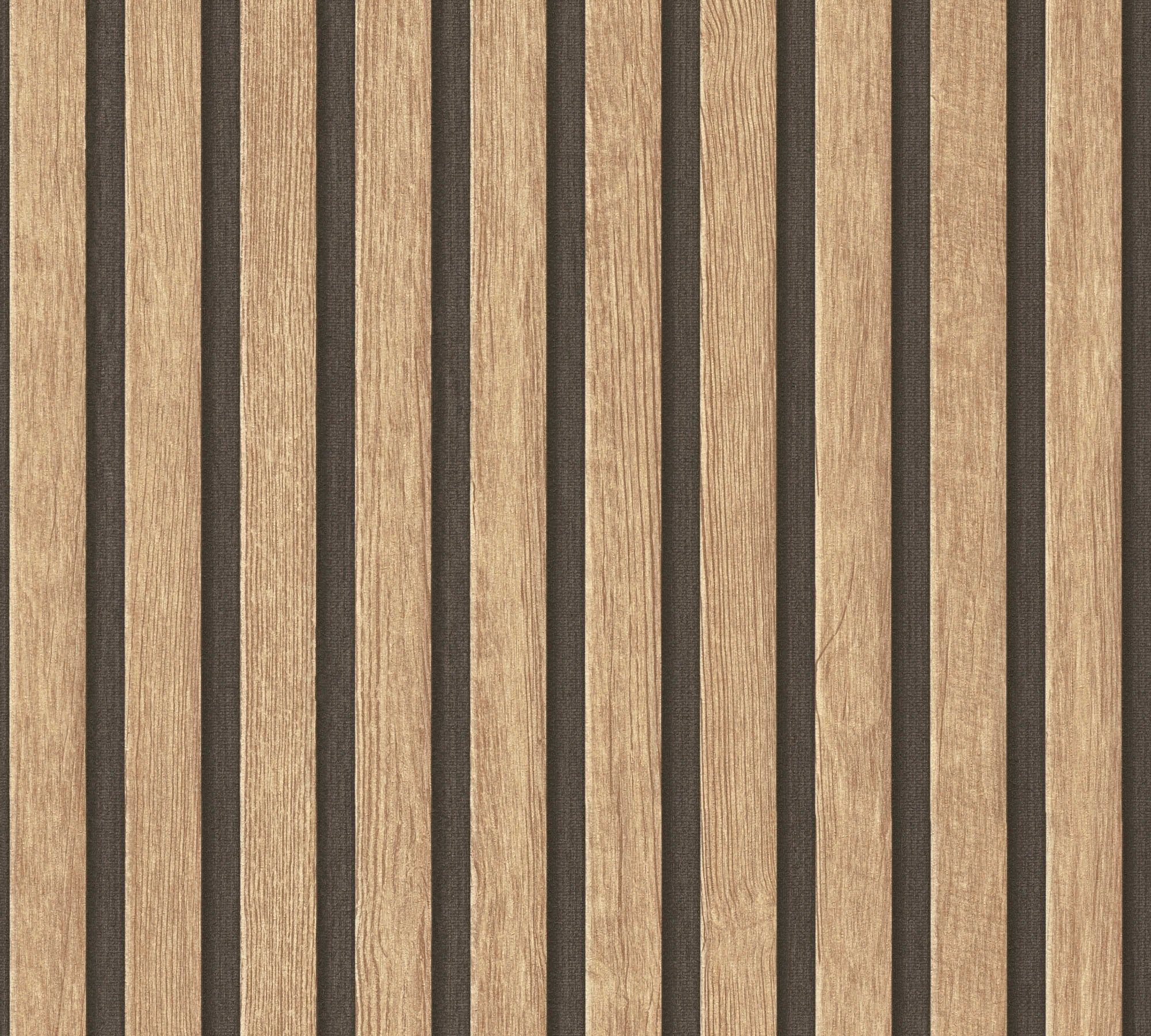 A.S. Création Vliestapete PrintWalls II Skandinavische Holzpaneele, strukturiert, matt, (1 St), Holzoptik, Vlies, Vlies, Wand