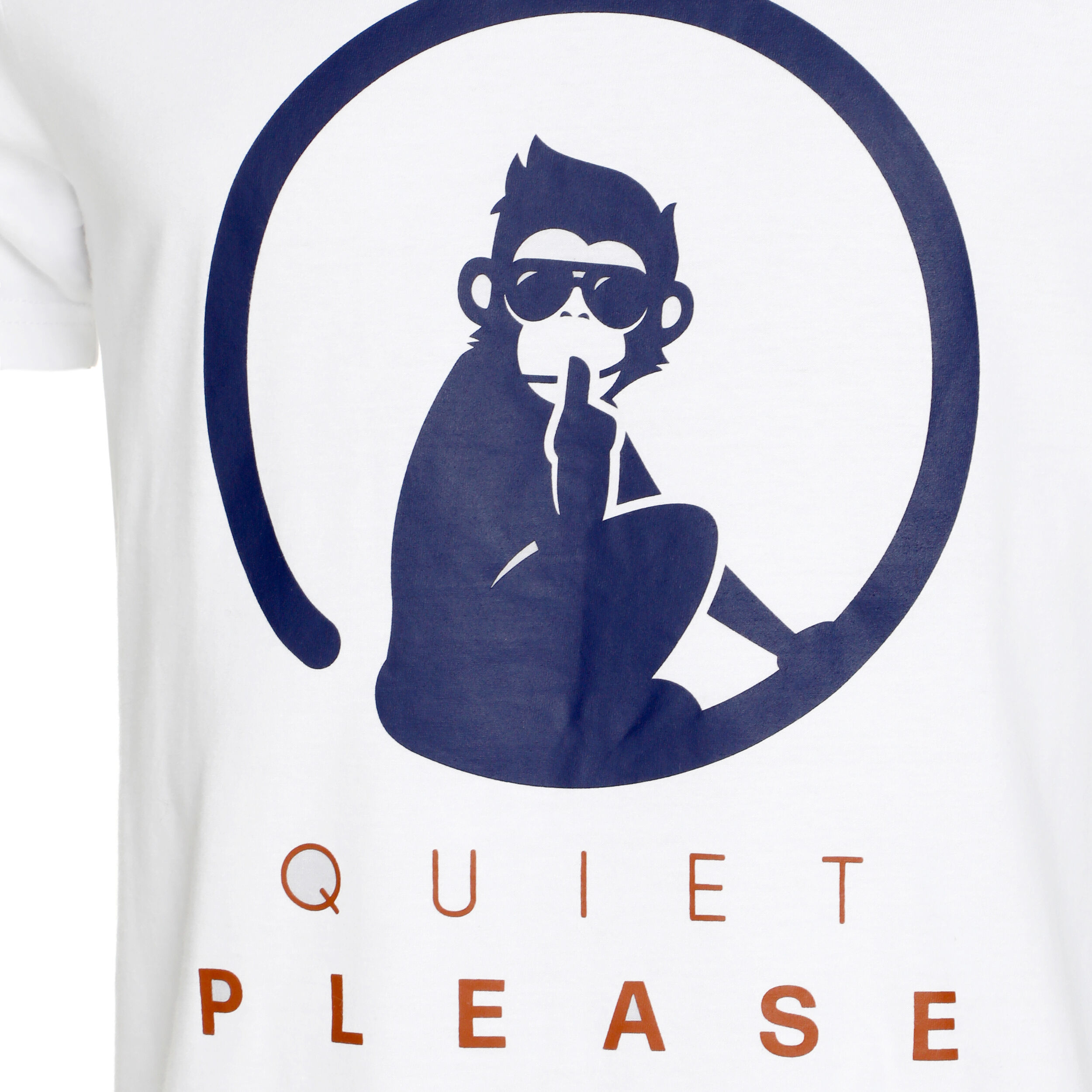 Retro Logo T-Shirt Herren - Weiß, Dunkelblau