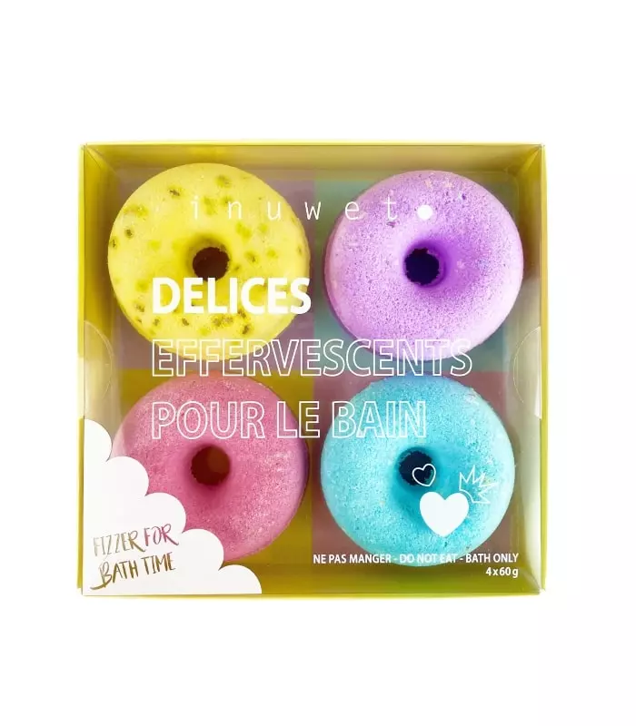 COFFRET DE BAIN Coffret 4 Donuts Effervescents