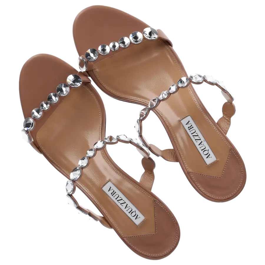 Aquazzura - Sandalen MAXI-TEQUILA 50 Nappaleder - beige