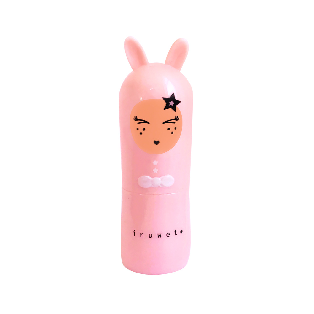 Inuwet Baume à Lèvres Lapin / Pêche / Rose avec étoile Baume à lèvres Naturel & Vegan