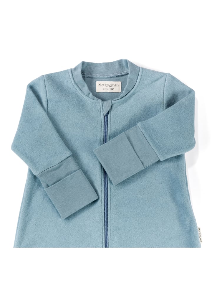 Hofbrucker Baby Schlafsack mit Beinen in Taubenblau günstig kaufen 62/68