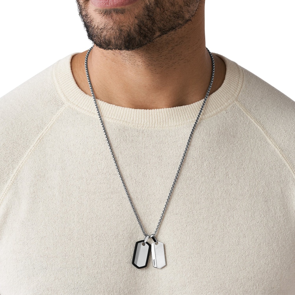 Fossil Chaînette Acier inoxydable collier