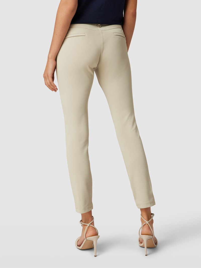 Stoffhose mit Reißverschlusstaschen Modell 'Vision' in beige
