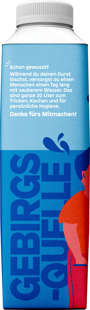 Natürliches Mineralwasser still, 500 ml