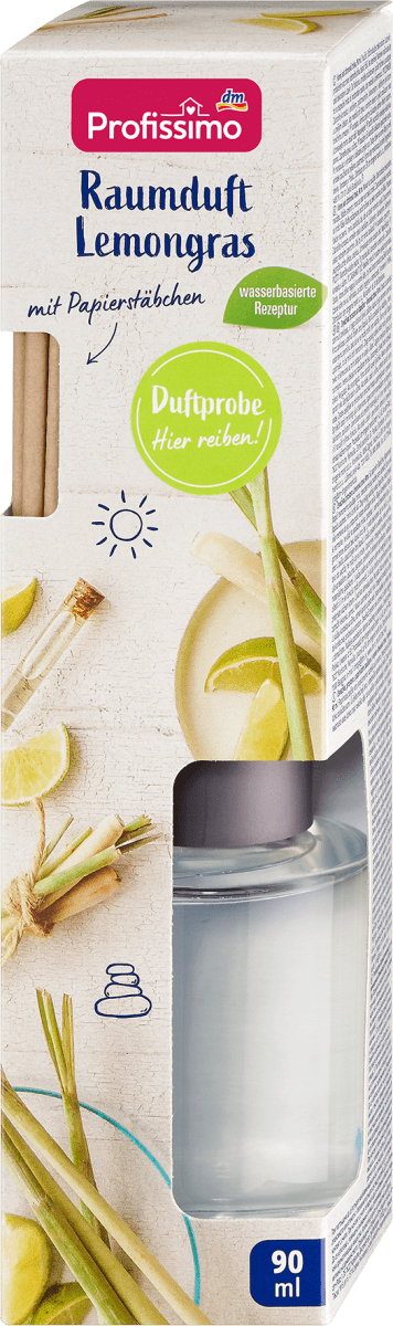 Duftstäbchen Raumduft Lemongras, 90 ml