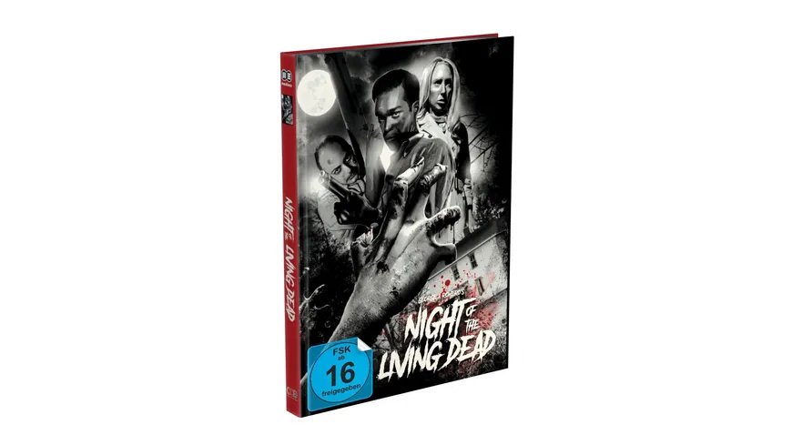 DIE NACHT DER LEBENDEN TOTEN (1968) (Neue Synchro) - 2-Disc Mediabook Cover C (Blu-ray + DVD) Limited 500 Edition - Uncut