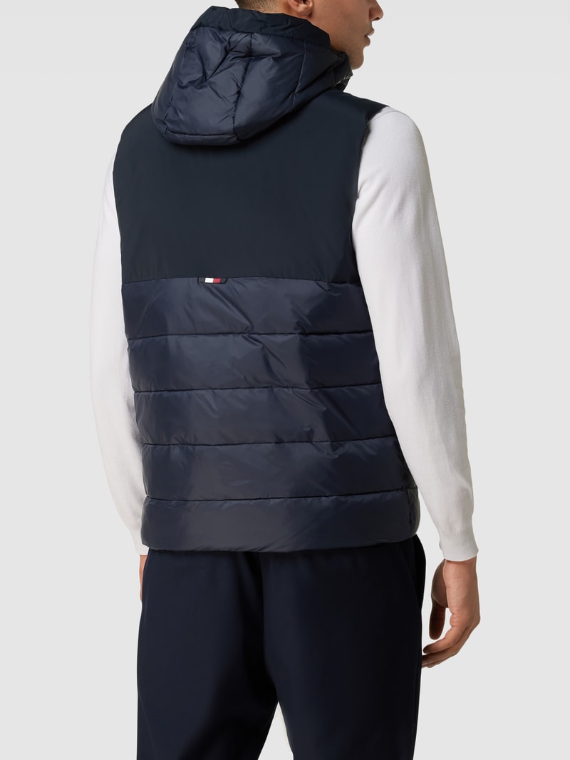 Weste mit Label-Patch in marineblau