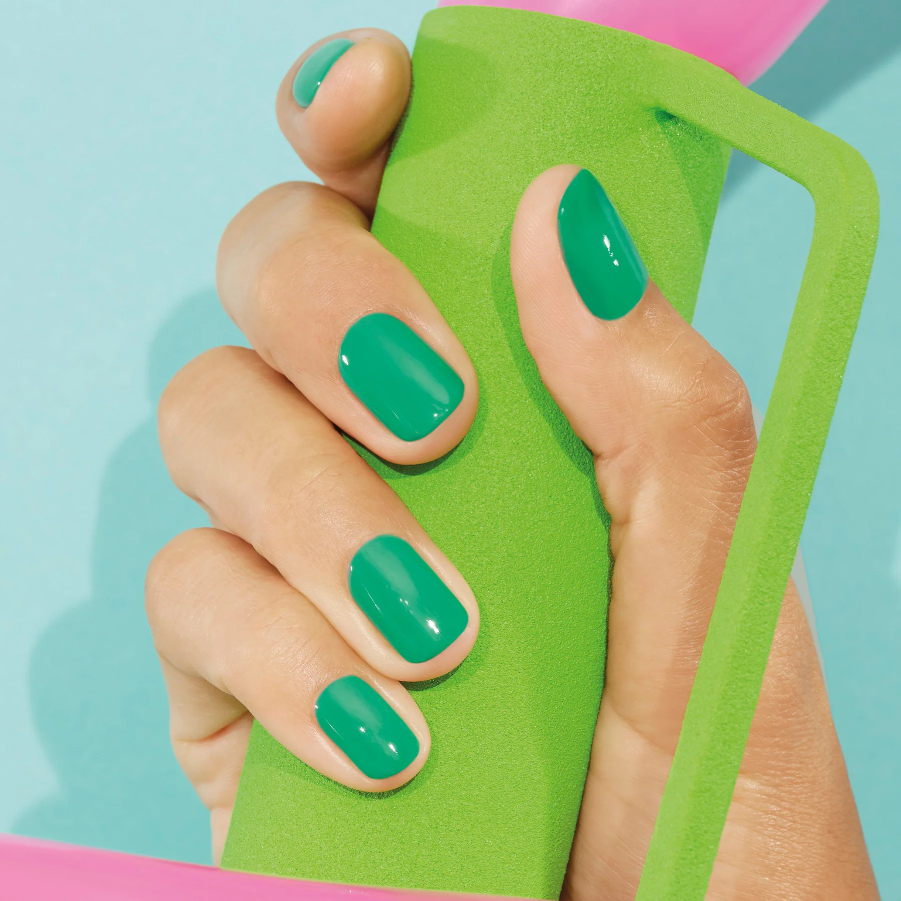 Uñas GREEN FLASH - Esmalte de uñas semipermanente - Esmalte de uñas con efecto gel