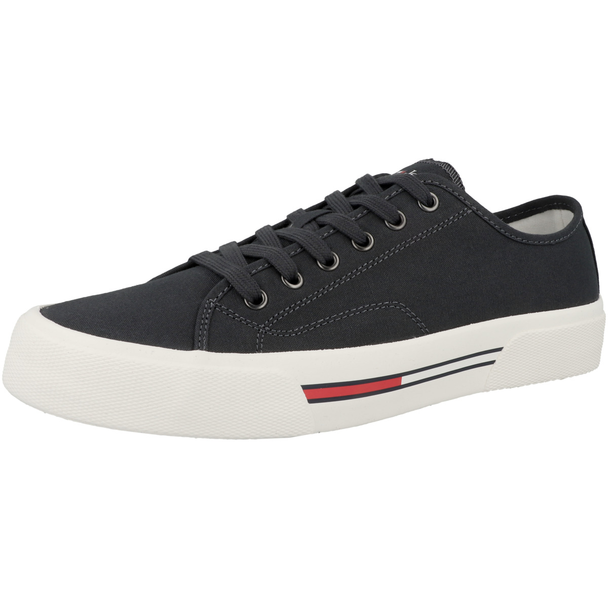 Tommy Hilfiger Tommy Jeans Lace Up Canvas Color Sneaker Low dunkelblau