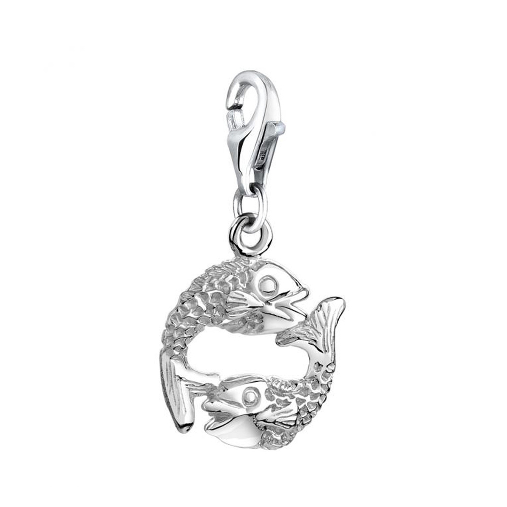 Nenalina Nenalina Amulette Femmes pendentif poissons en argent sterling 925 Pendentif