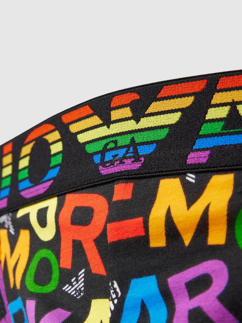 Jockstrap mit eingewebtem Logo Modell 'RAINBOW' in schwarz