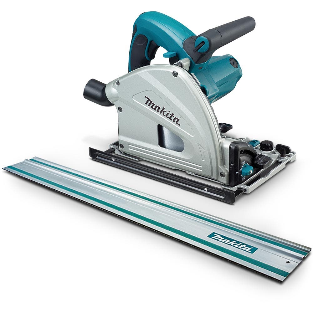 Serra circular MAKITA de 1300 W e 165 mm com trilho de 1400 mm SP6000JT
