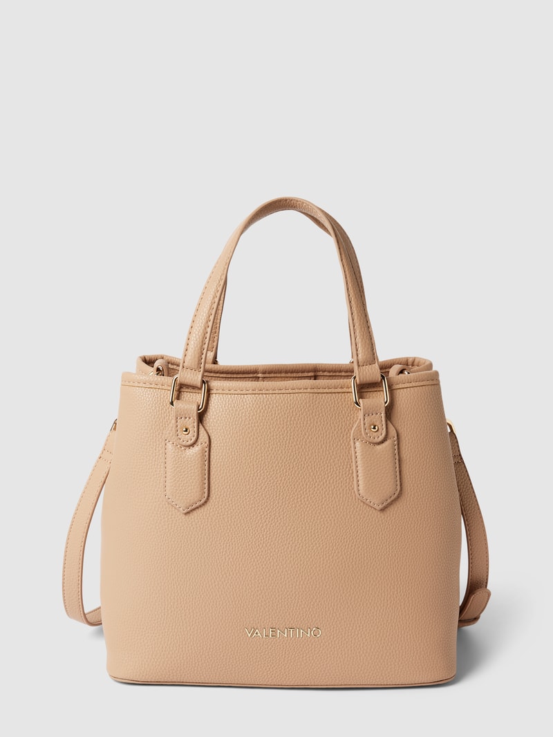 Shopper mit Label-Detail Modell 'BRIXTON' in beige
