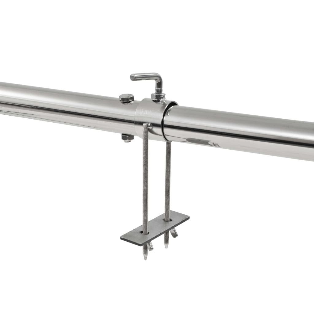 vidaXL Grillkamin Automatischer Grillspieß mit Motor Edelstahl 207×45×81 cm