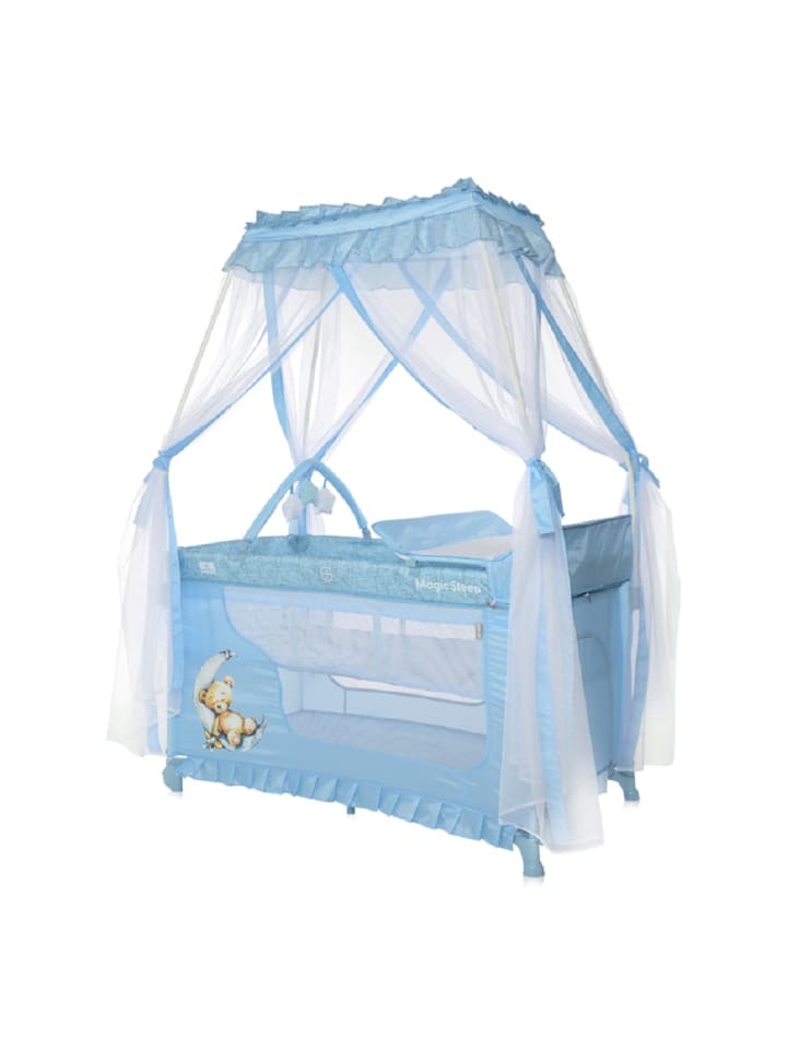 Lorelli Reisebett, Laufstall Magic Sleep in blau günstig kaufen 60x120 cm