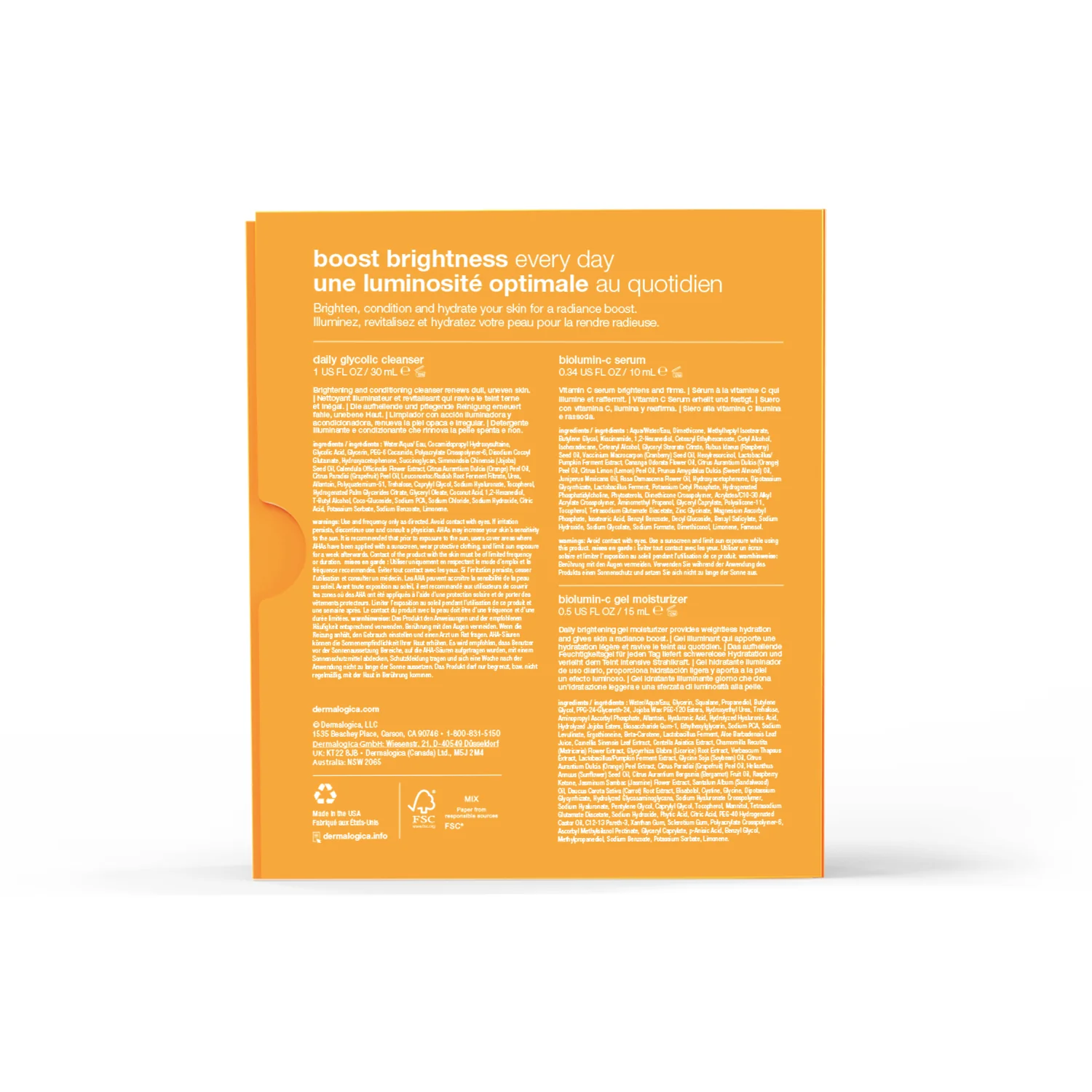 BioLumin-C Daglig Lysstyrke Booster Kit - Treatment Box Global