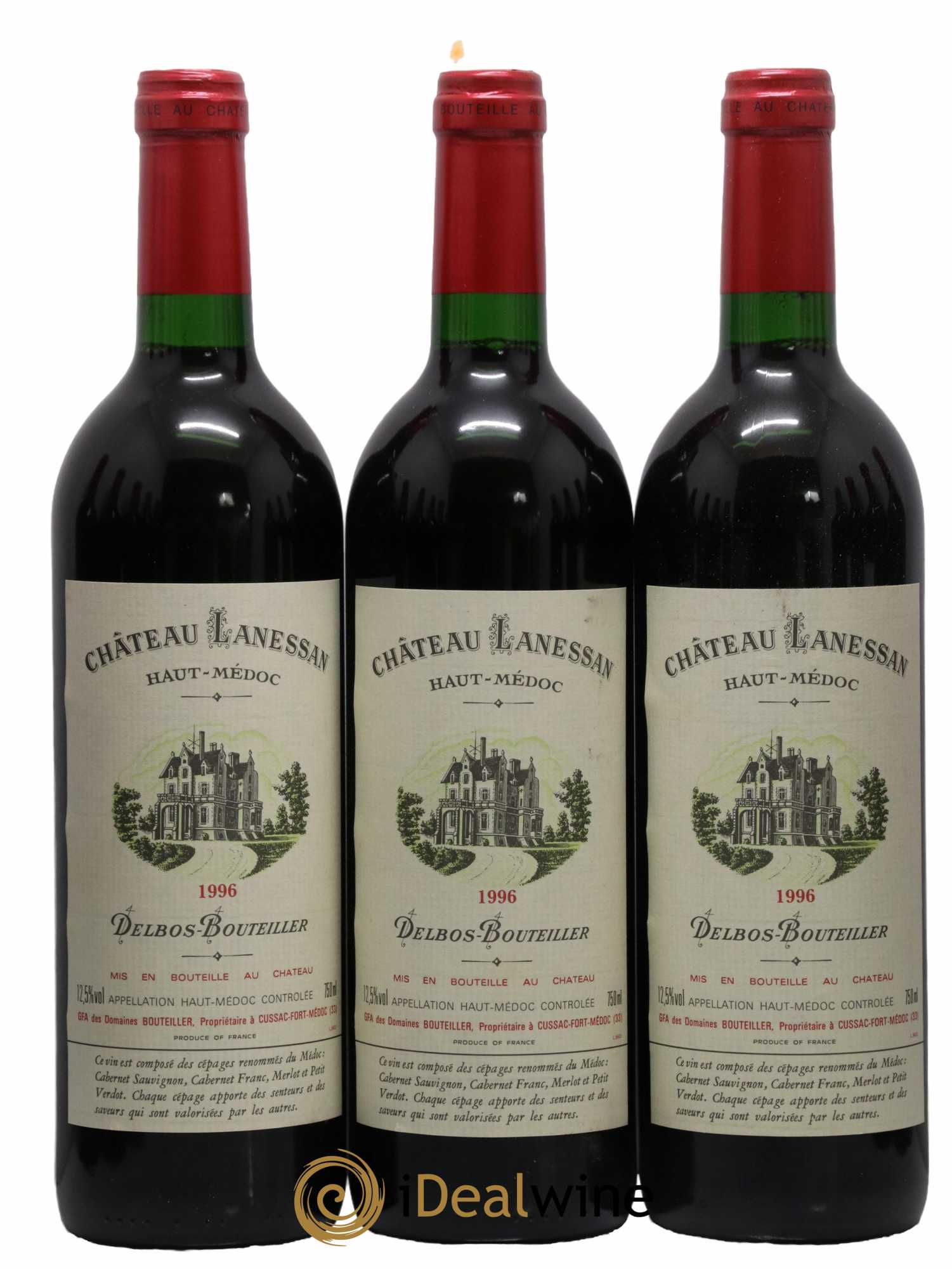 Château Lanessan Cru Bourgeois  1996 - Lot de 12 Bouteilles