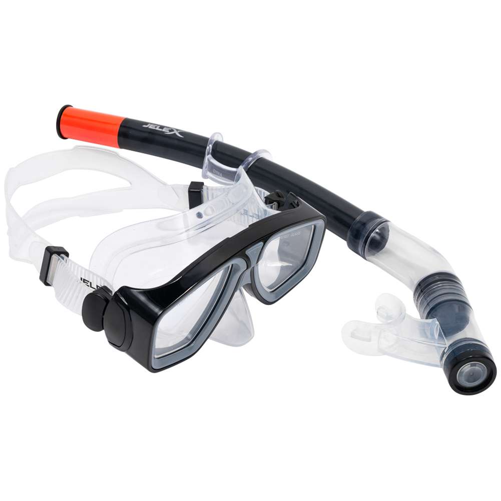 JELEX Deepsea Schnorchel Set mit Flossen türkis