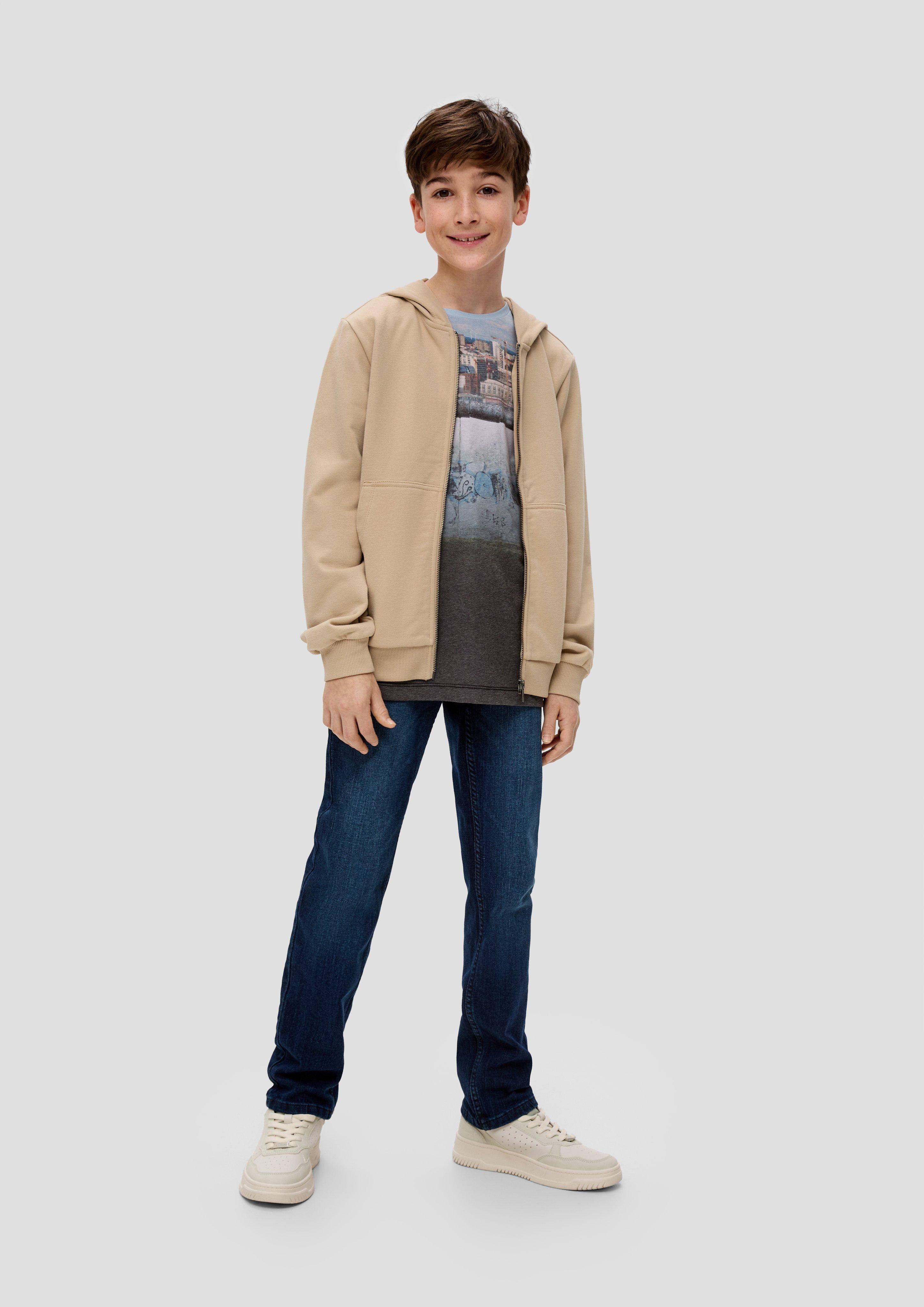 Sweatjacke mit Back-Print  2140103-8195