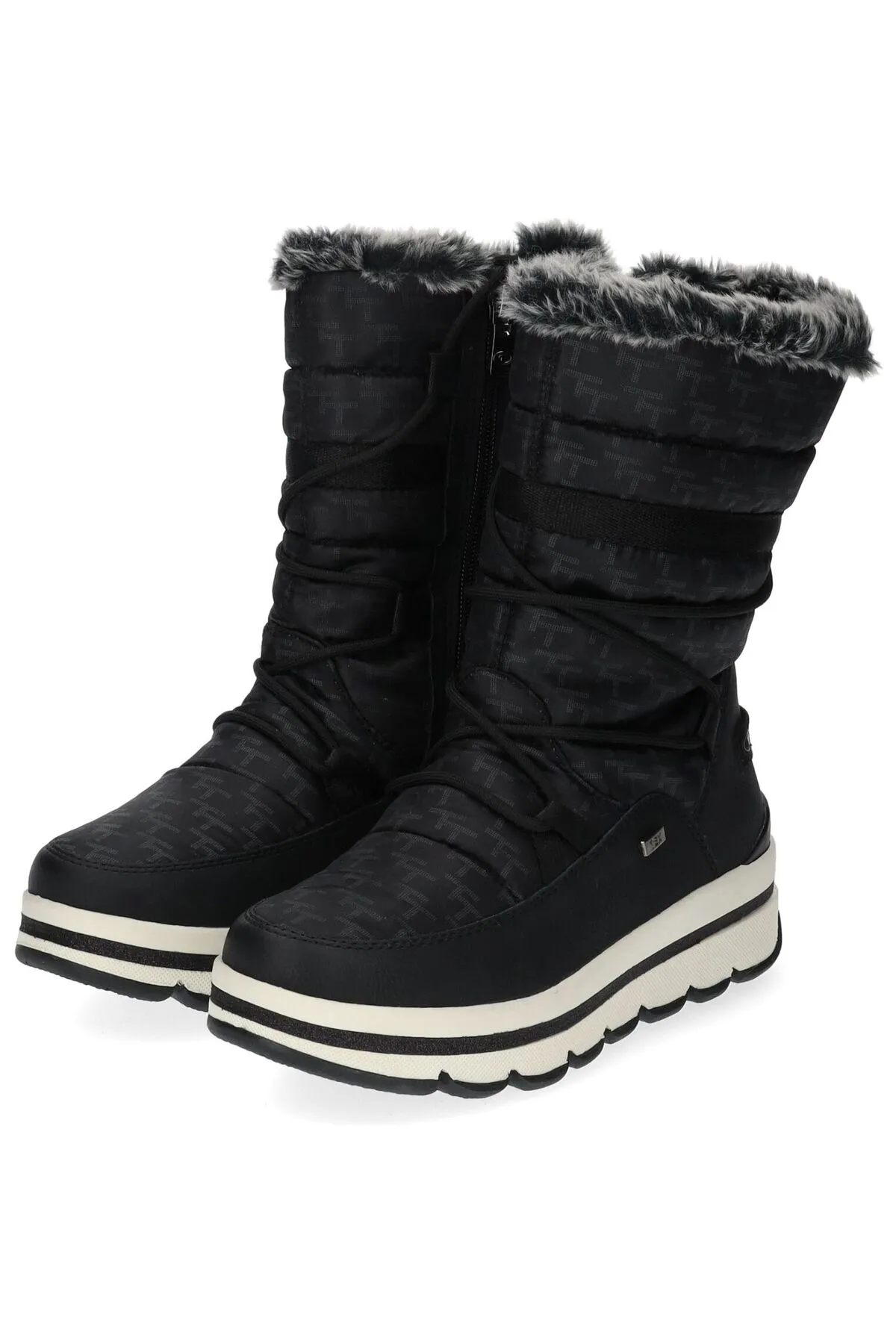 Tom Tailor  Stiefelette - Schwarz - Flacher Absatz
