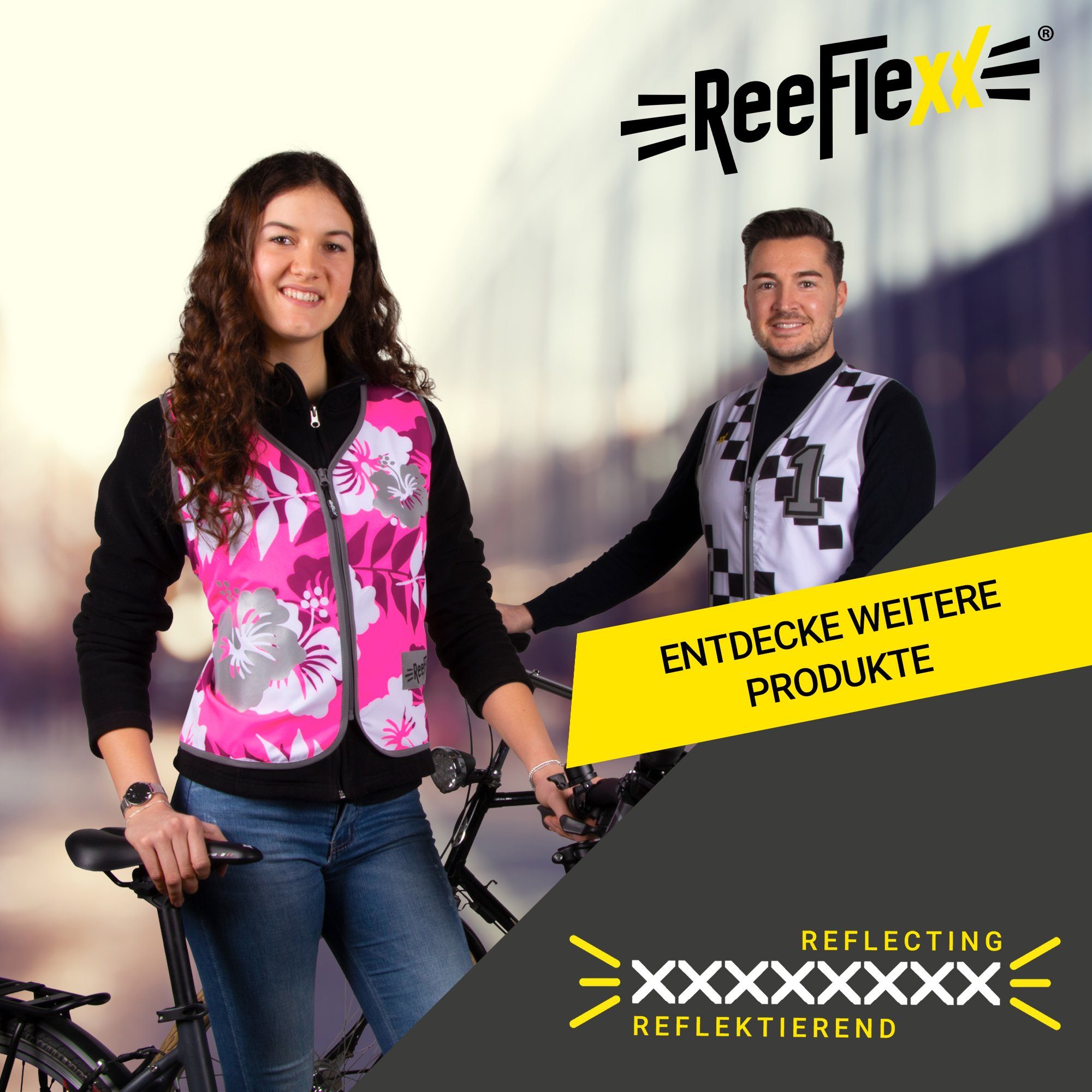 ReeFlexx Warnweste Wild Zebra Kiss - Damenwarnweste