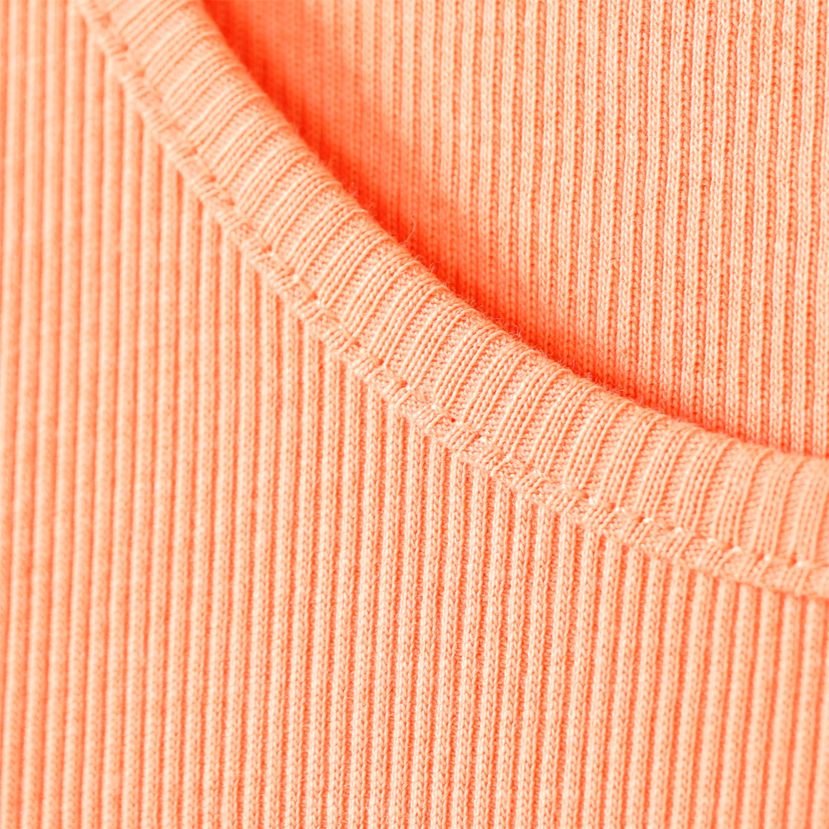 Mädchen Langarmshirt mit Rippstruktur